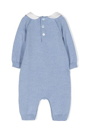 Light blue virgin wool romper LITTLE BEAR KIDS | 7112AZZURRO